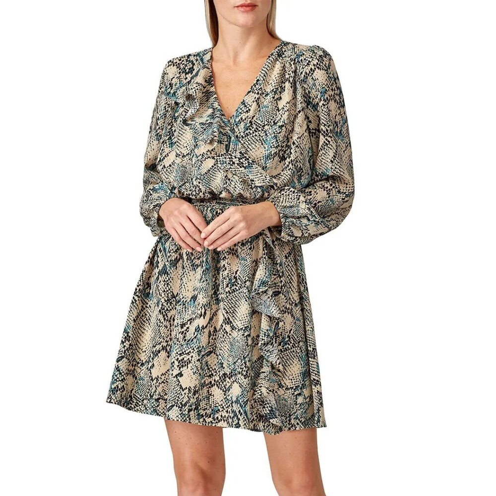 Slate & Willow Plinted Surplice Dress